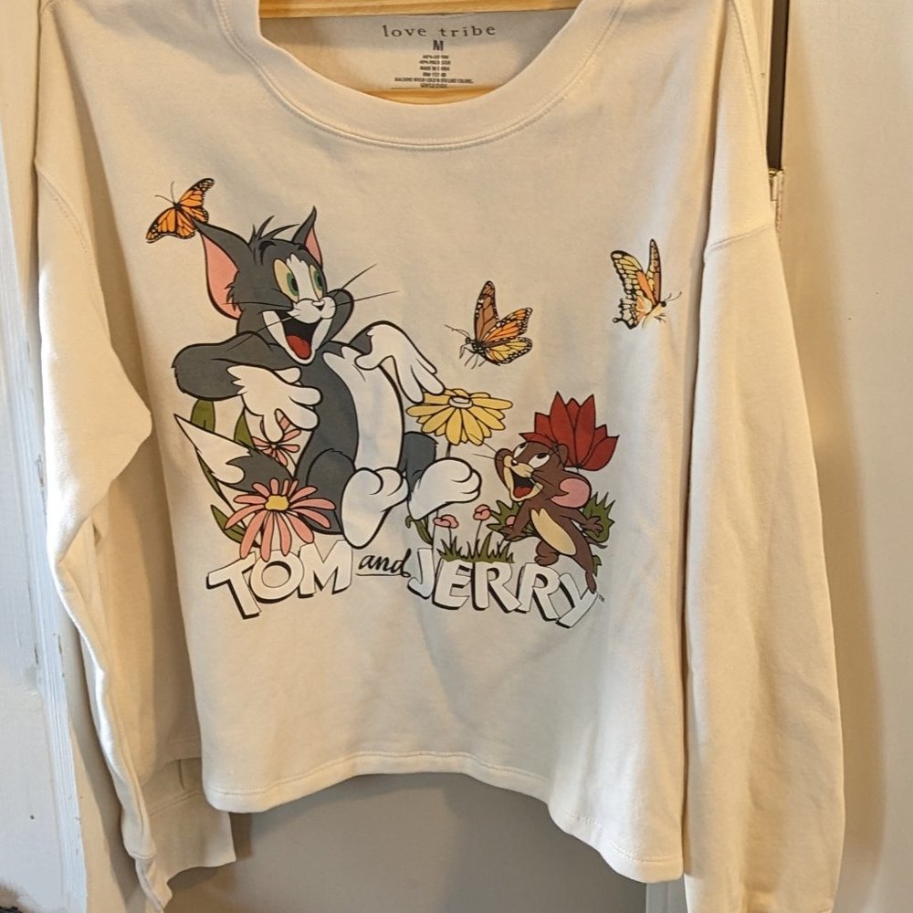 Women's Tom and Jerry Sweatshirt Medium
